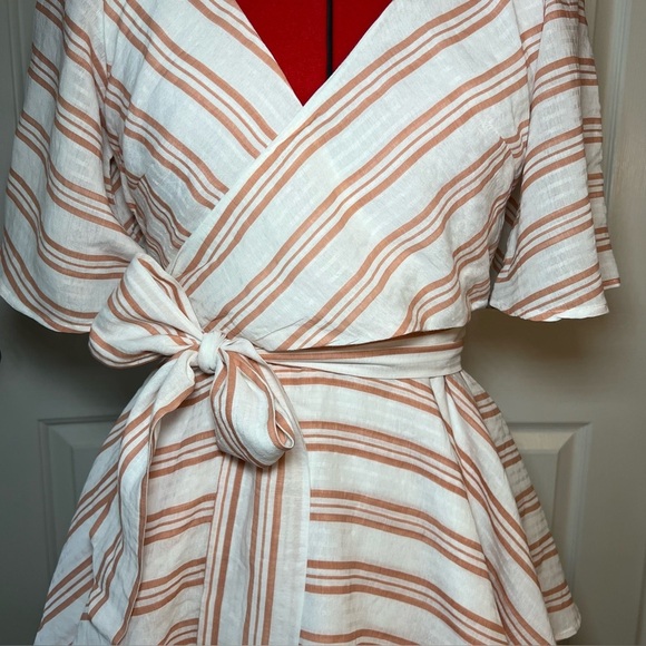 Lulu’s ruffle skirt flutter sleeve rayon blend mini dress - Picture 2 of 9